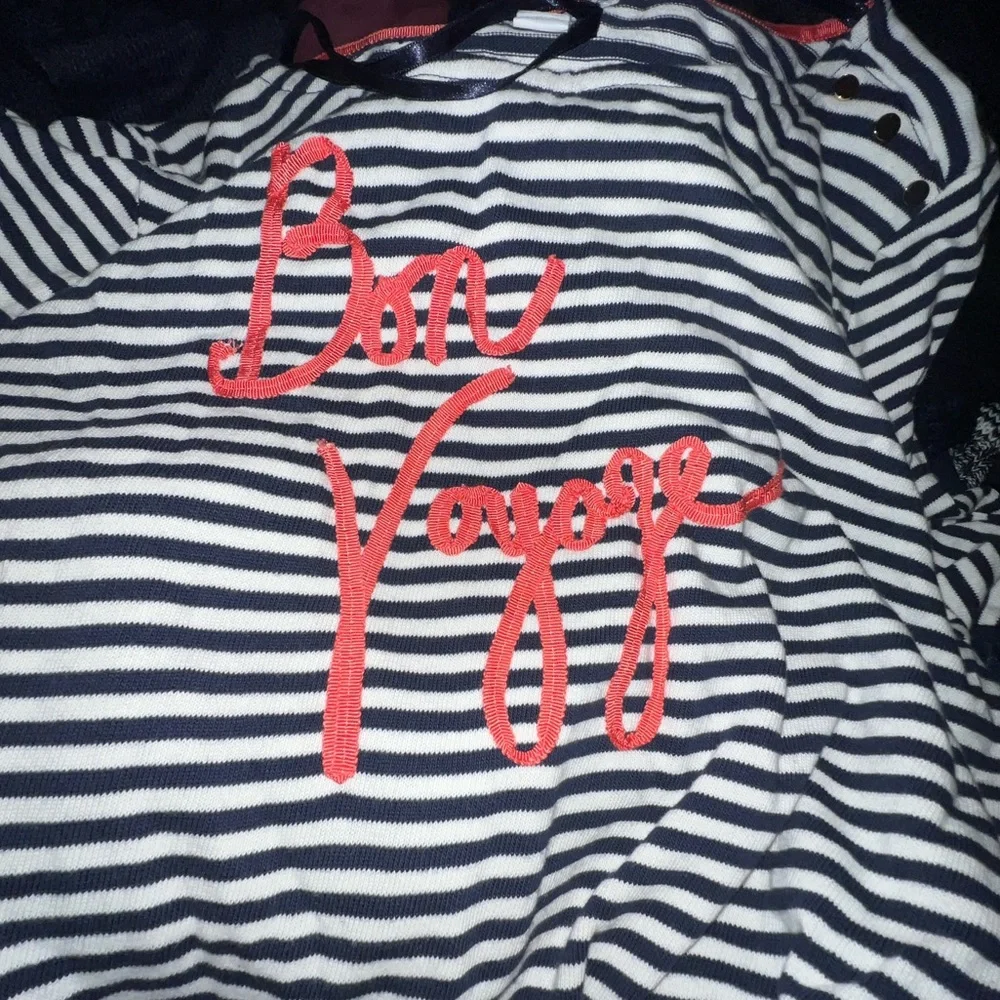 Retro Charter Club Striped Bon Voyage Petite Top NWT NEW Deadstock Nautical